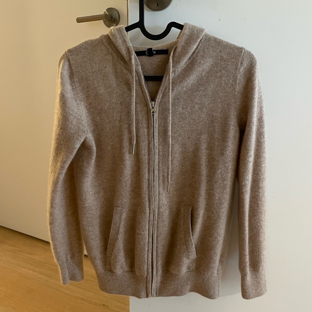 Quince Mongolian Cashmere Full-Zip Hoodie